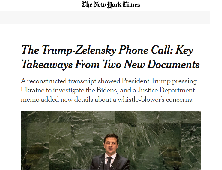 Скриншот сайта The New York Times