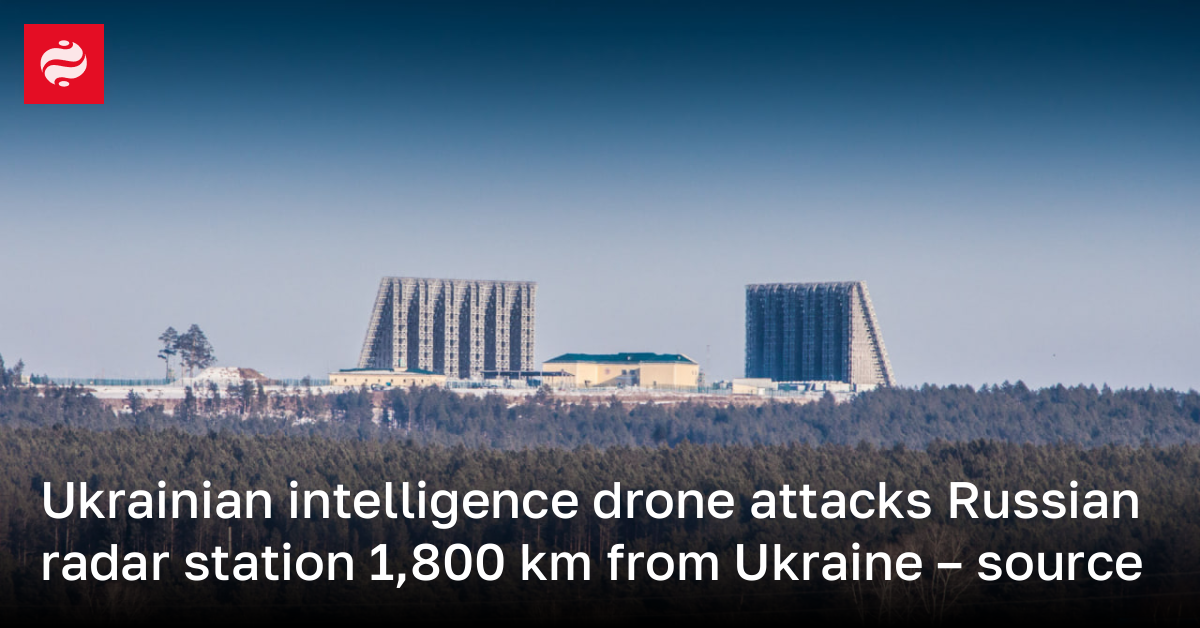 The Defense Intelligence drone attacked the Voronezh M radar 1,800 km ...