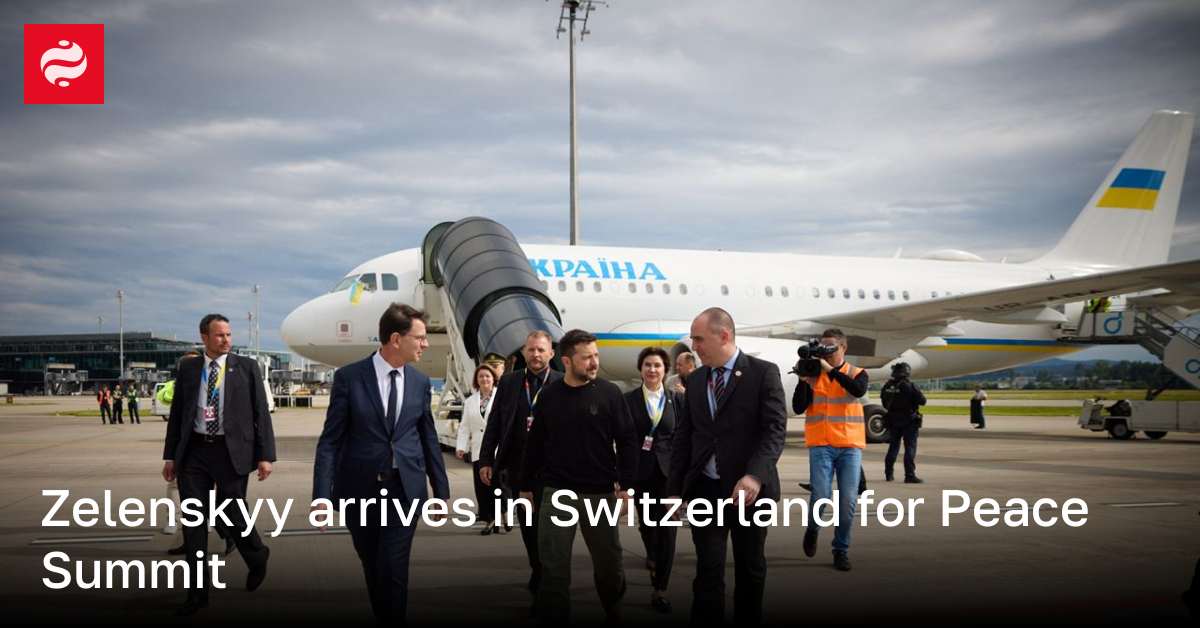 Zelenskyy arrives in Switzerland for Peace Summit